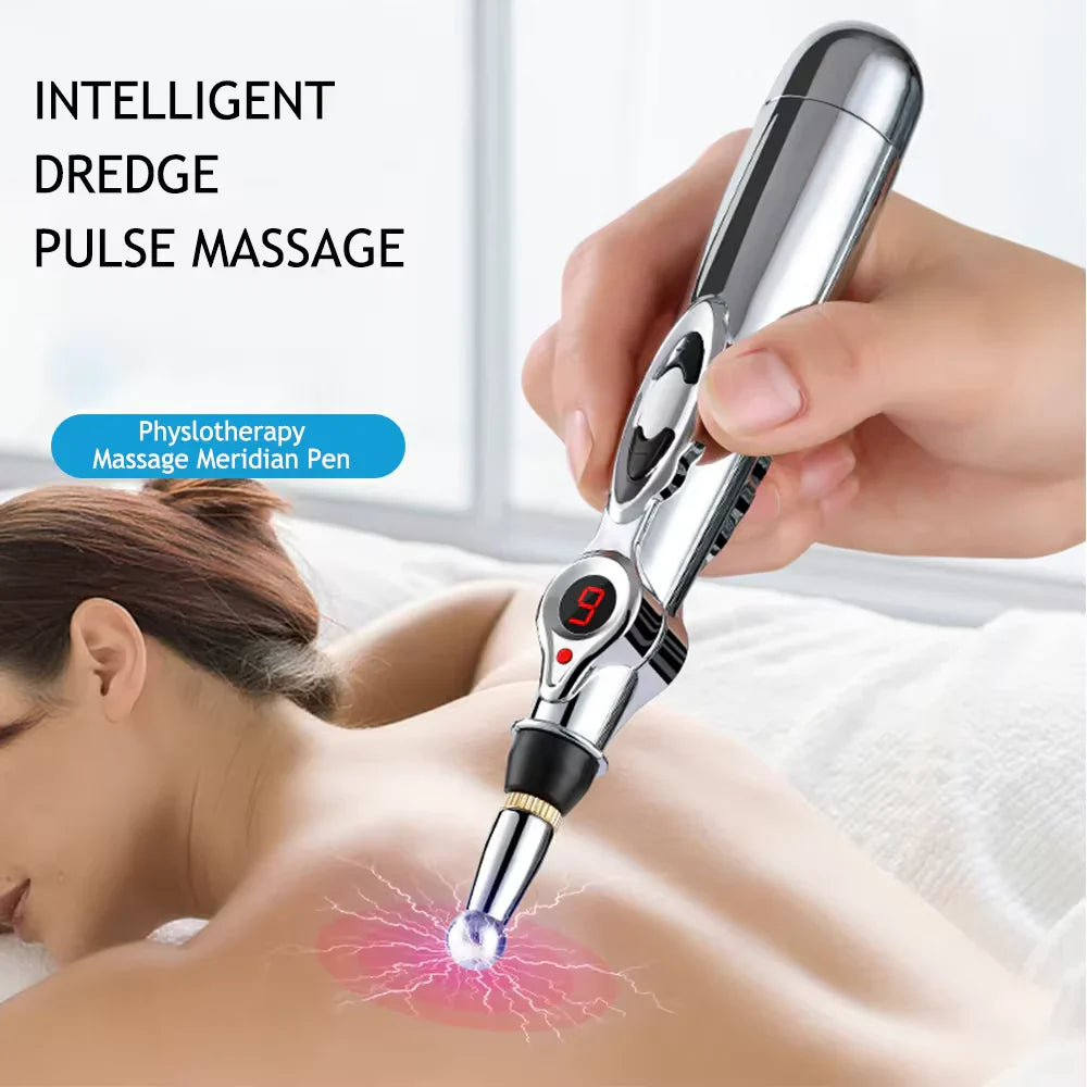 Electronic acupuncture device, meridian massage tool