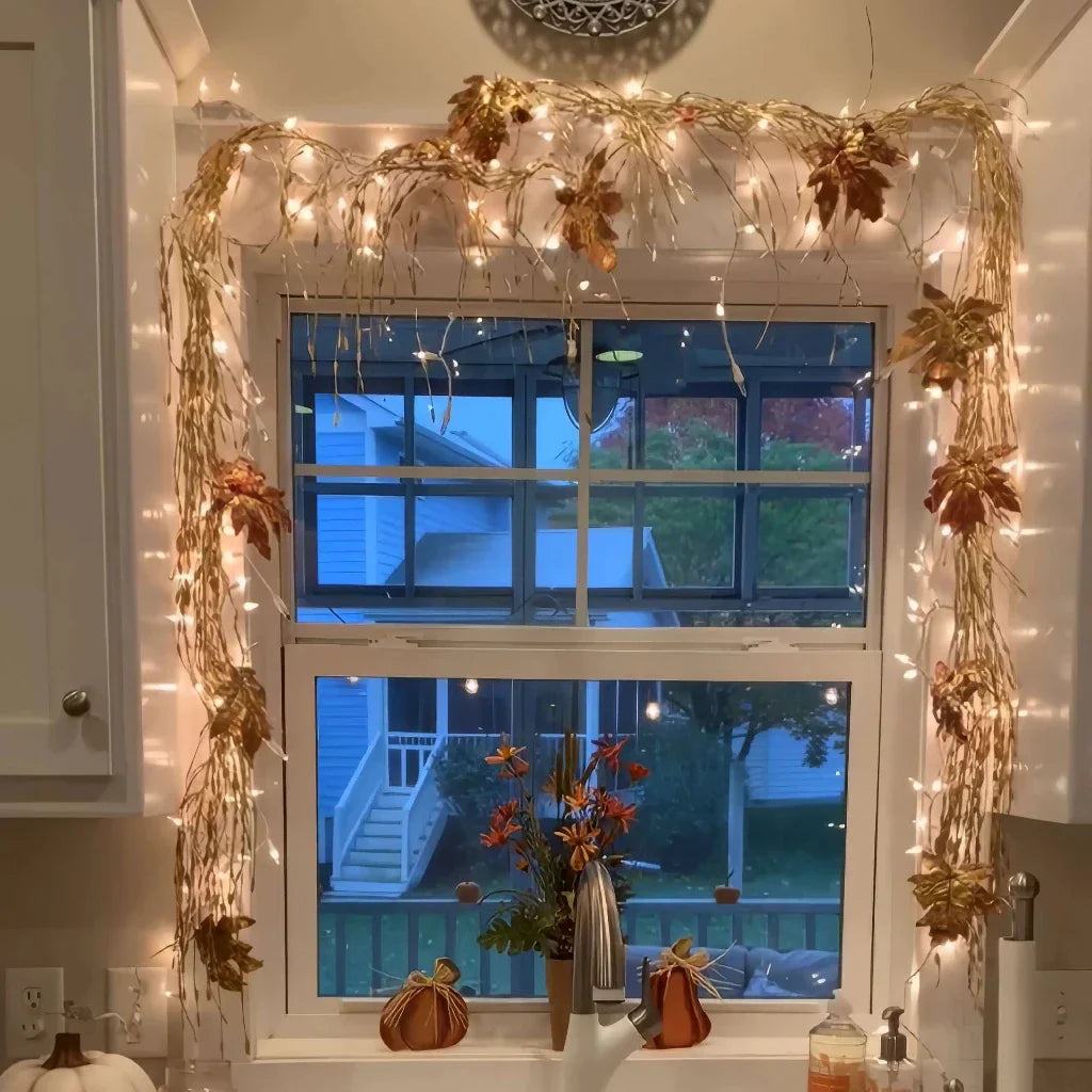 Glimmering Charm Decorative Garland  Enchanted Glow