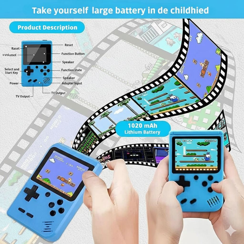 Handheld Retro Game Console Portable Classic