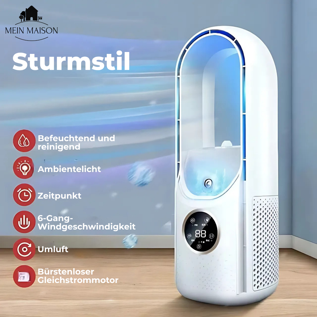 Bladeless USB Air Cooler | Quiet with Timer