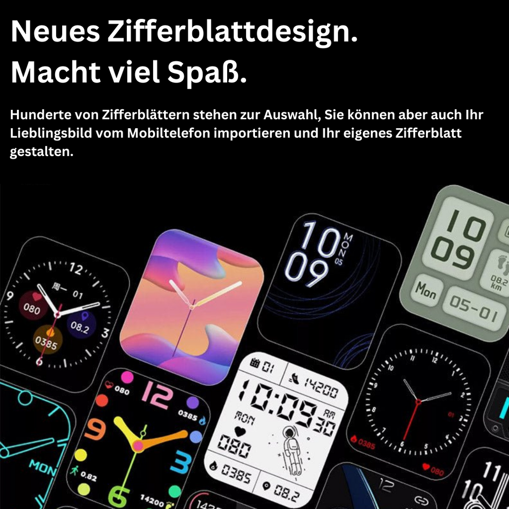 Health Monitor Watch With Glucose And Vital Signs Tracking
