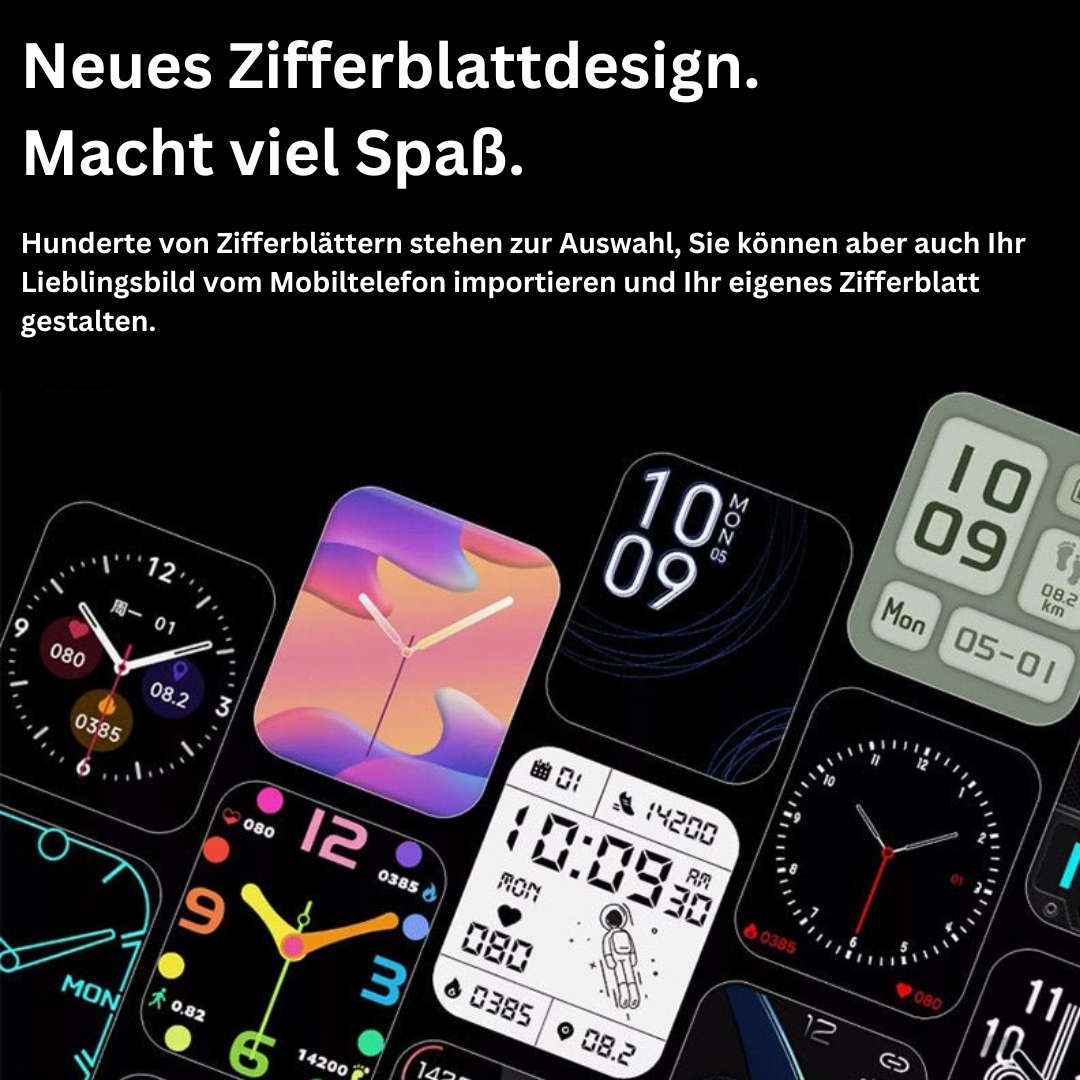 Health Monitor Watch With Glucose And Vital Signs Tracking