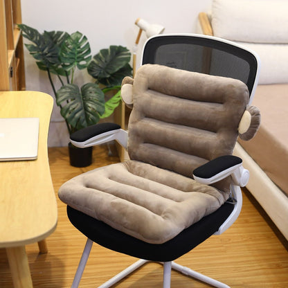 Supportive orthopedic cushion, alleviating back and sitting discomfort