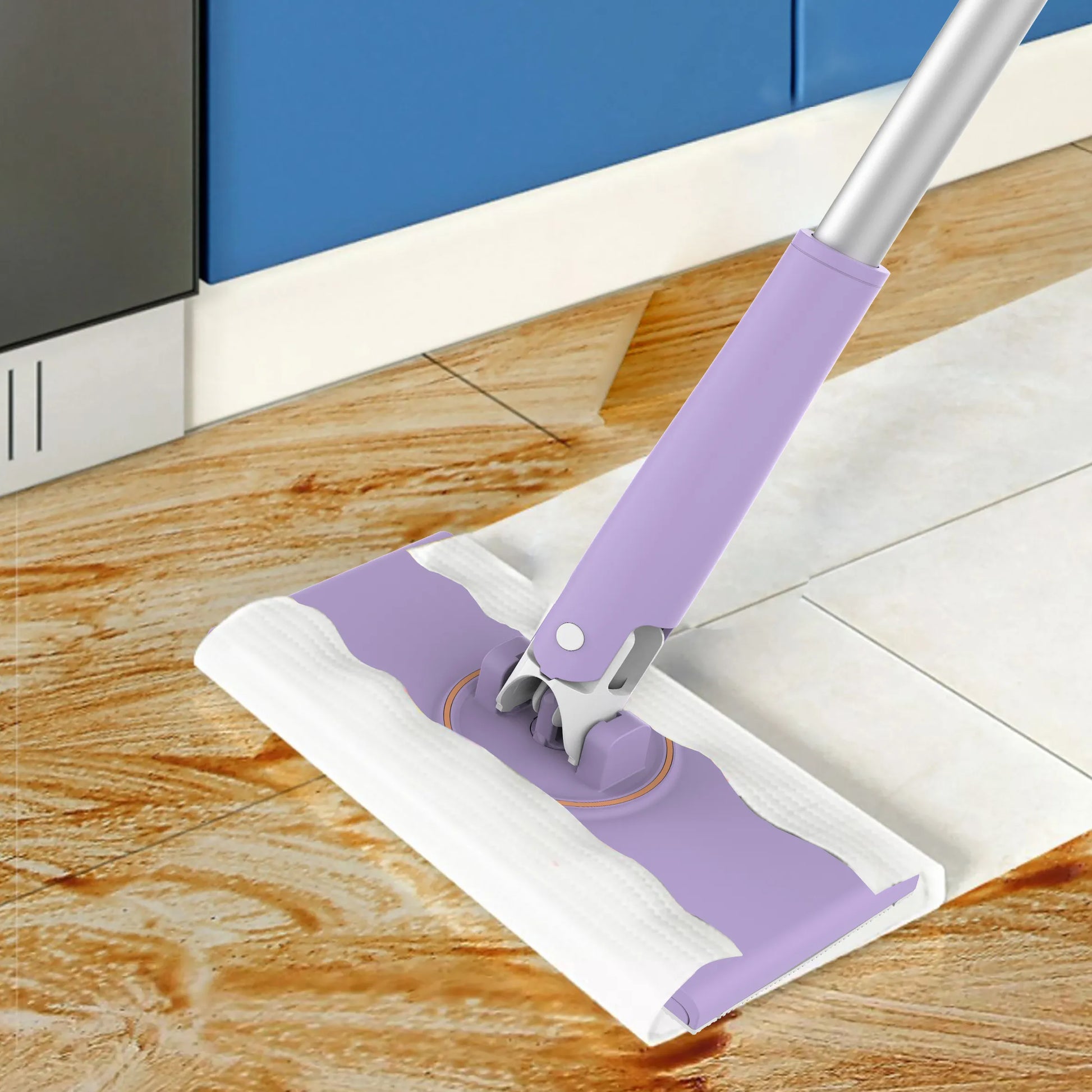 Compact Spin Mop 360° Swivel & Washable Head