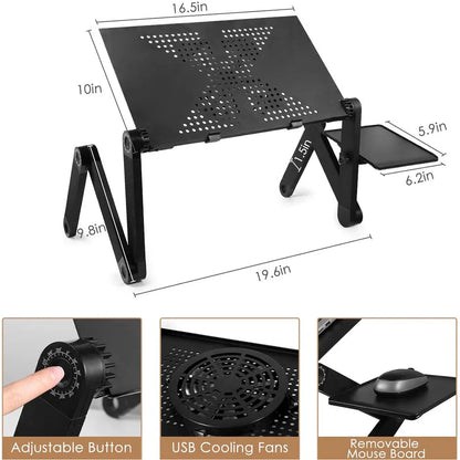 Adjustable Laptop Stand, 360-Degree Versatility