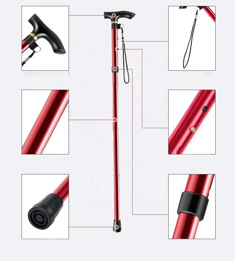 Compact Folding Walking Stick, User-Friendly
