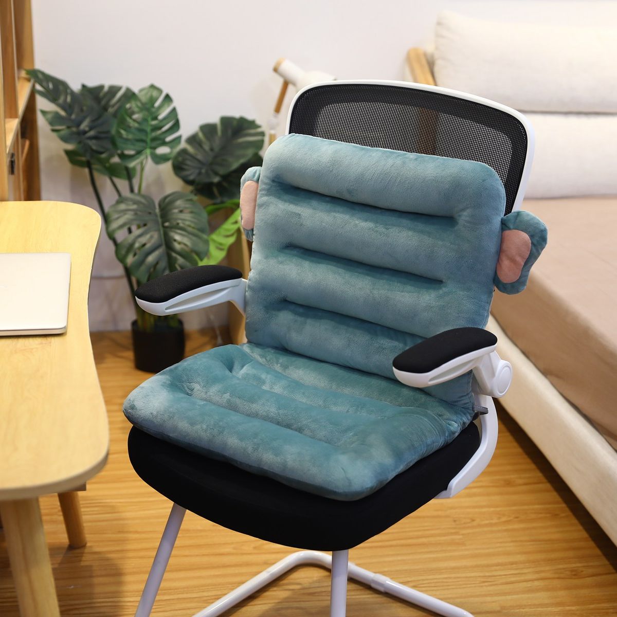Supportive orthopedic cushion, alleviating back and sitting discomfort