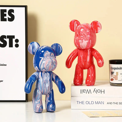 Vibrant Colorful Bear Toy, Playful and Fun