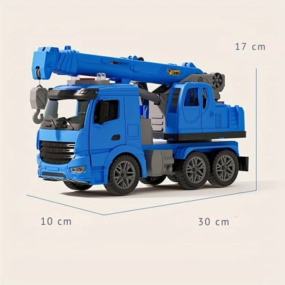 Camion-grue BuildPlay – Véhicule de chantier avec lumières, sons et bras de grue mobile (à partir de 3 ans)