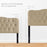 Annabel Diamond Tufted Upholstered Fabric Headboard