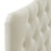Annabel Diamond Tufted Upholstered Fabric Headboard