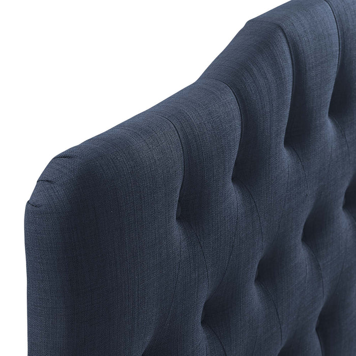 Annabel Diamond Tufted Upholstered Fabric Headboard