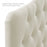 Annabel Diamond Tufted Upholstered Fabric Headboard