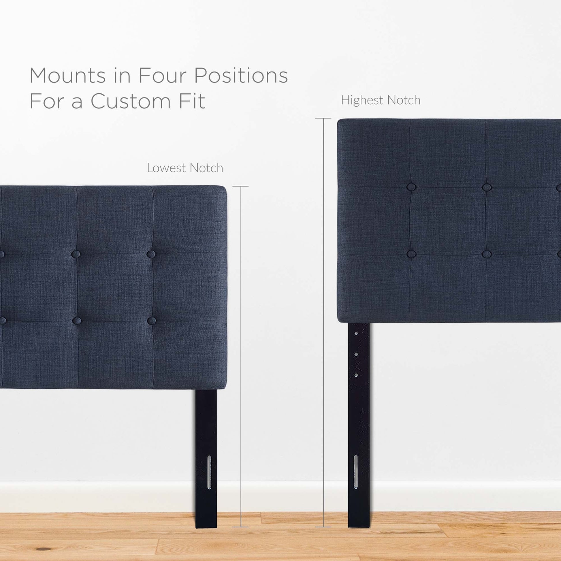 Emily Upholstered Fabric Headboard