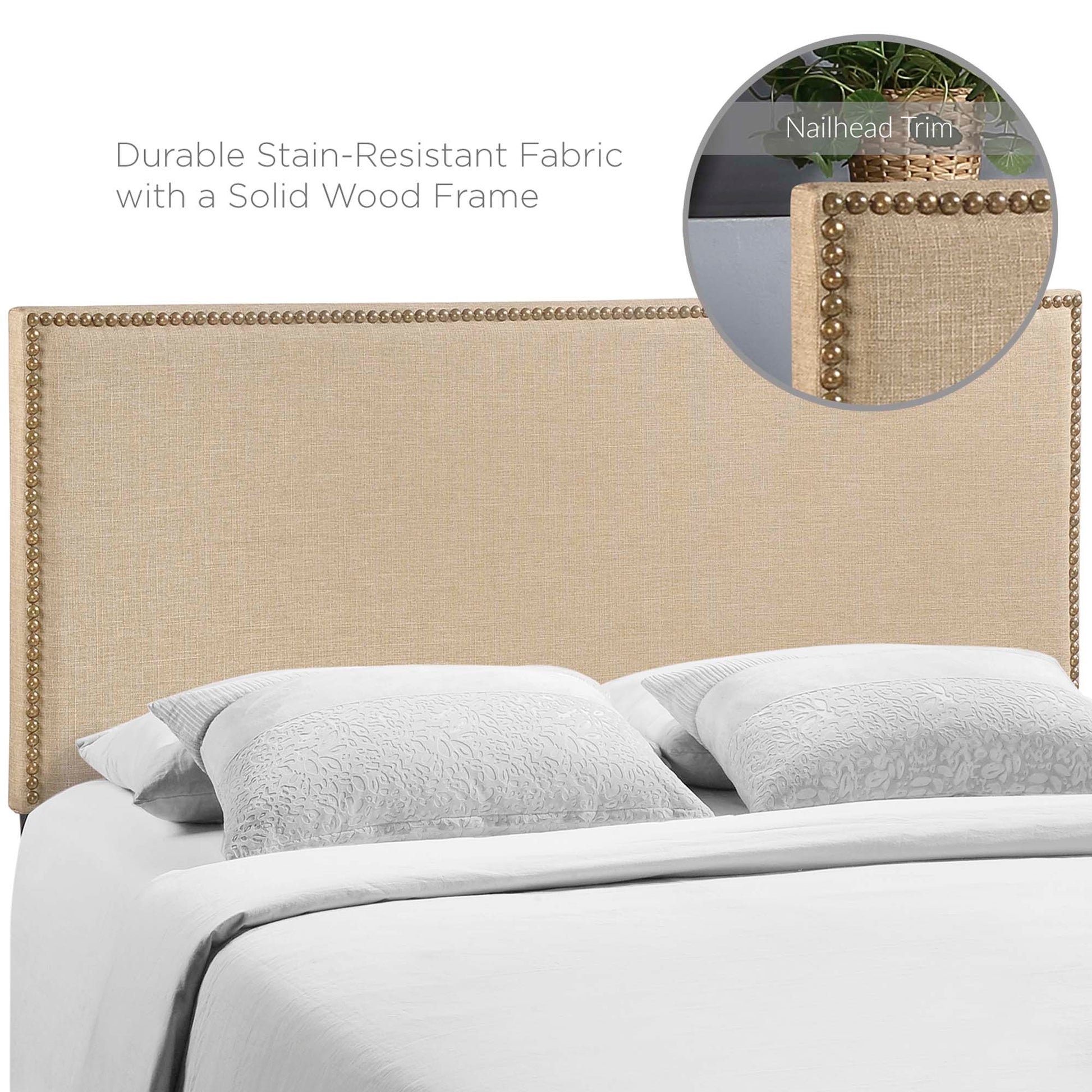 Region Nailhead Upholstered Headboard