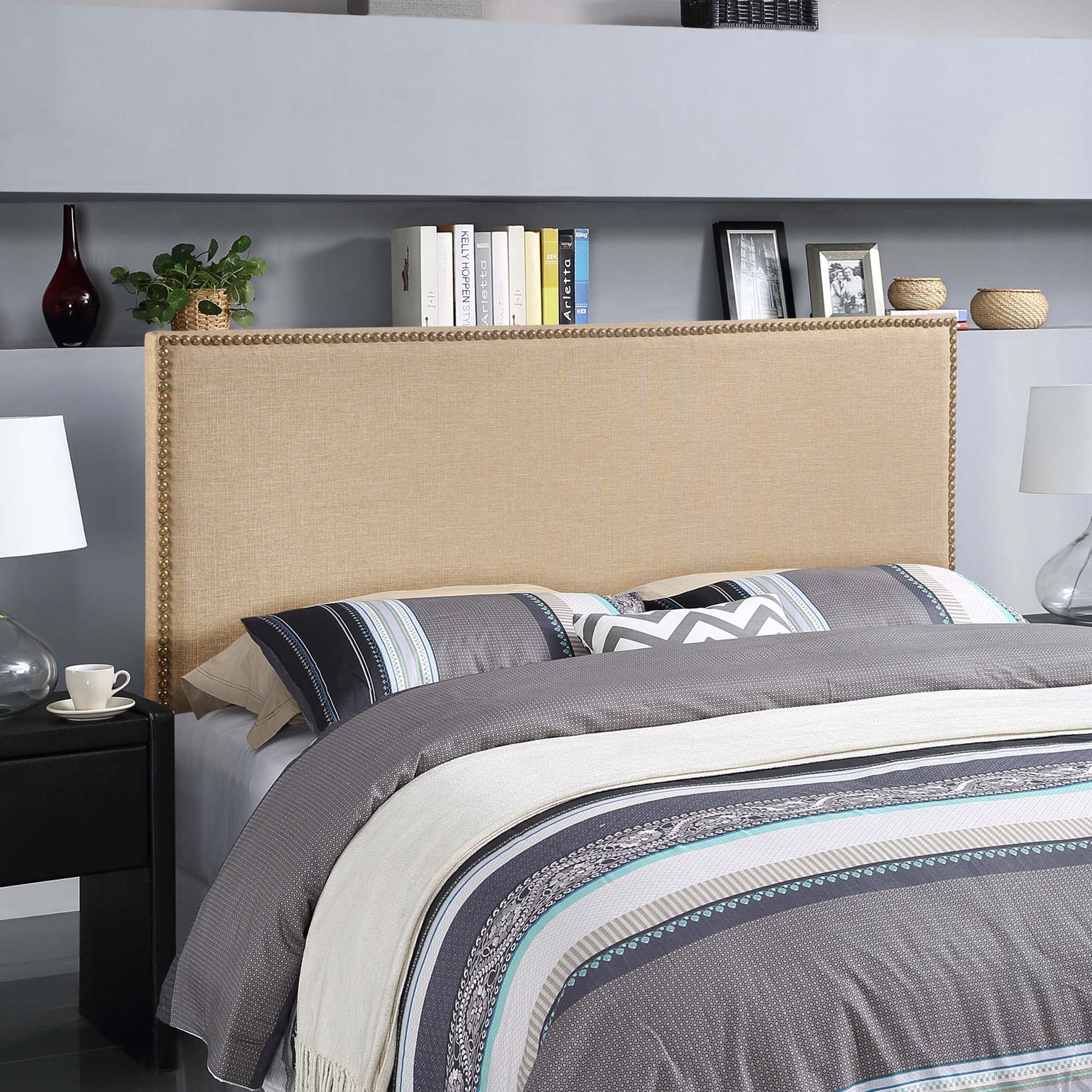 Region Nailhead Upholstered Headboard