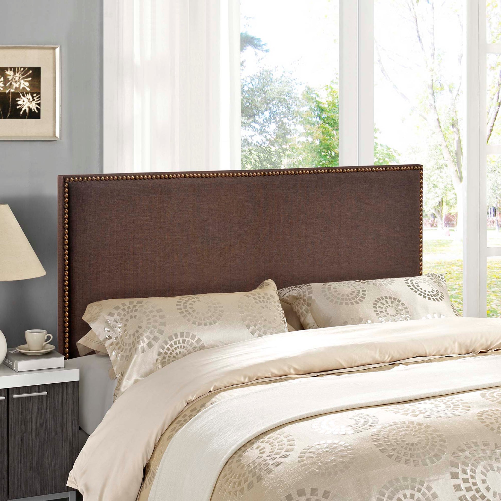 Region Nailhead Upholstered Headboard