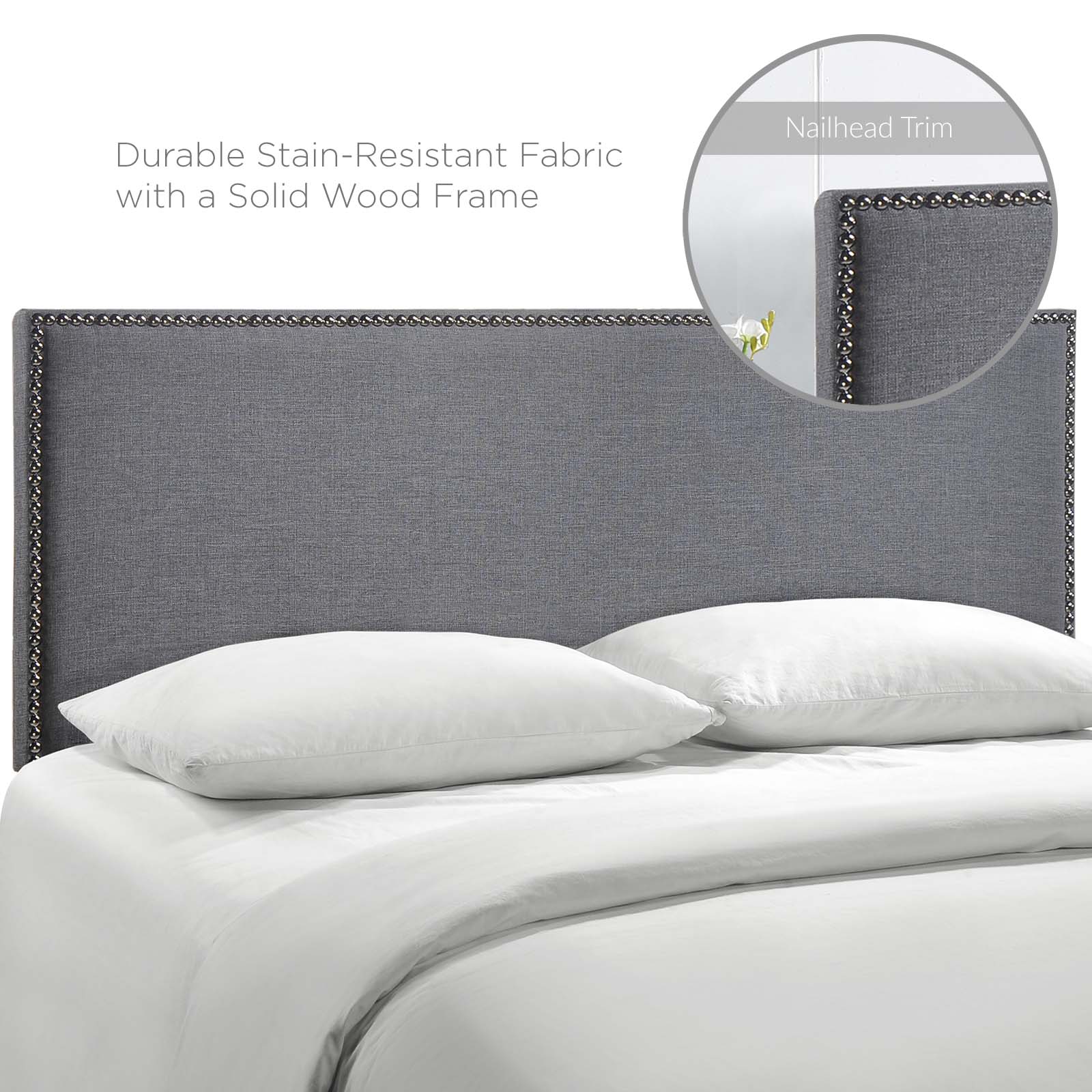 Region Nailhead Upholstered Headboard