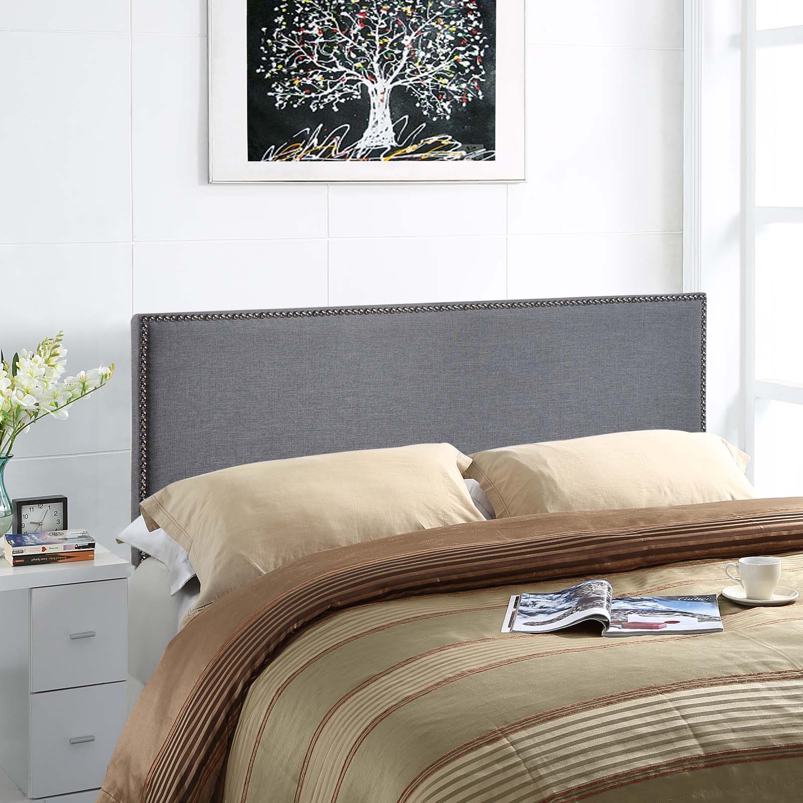 Region Nailhead Upholstered Headboard