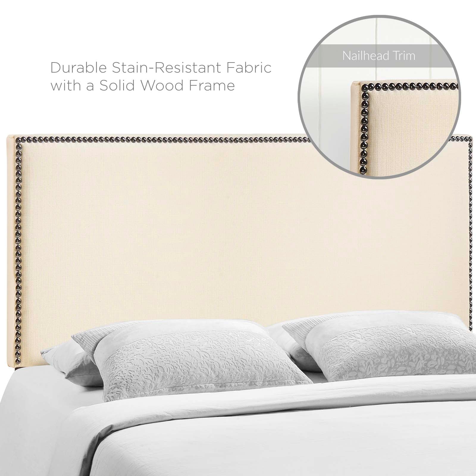 Region Nailhead Upholstered Headboard