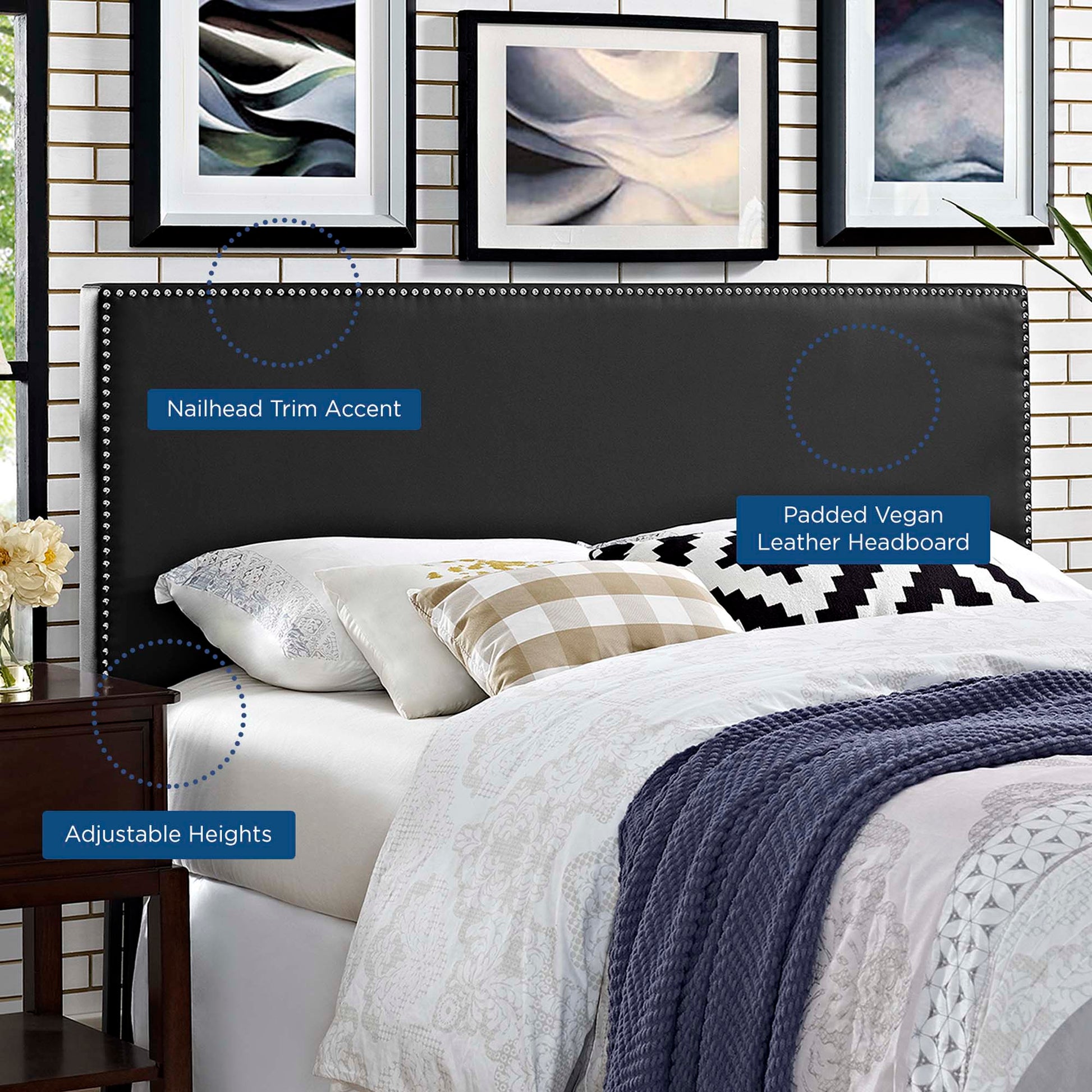 Phoebe Upholstered Vinyl Headboard