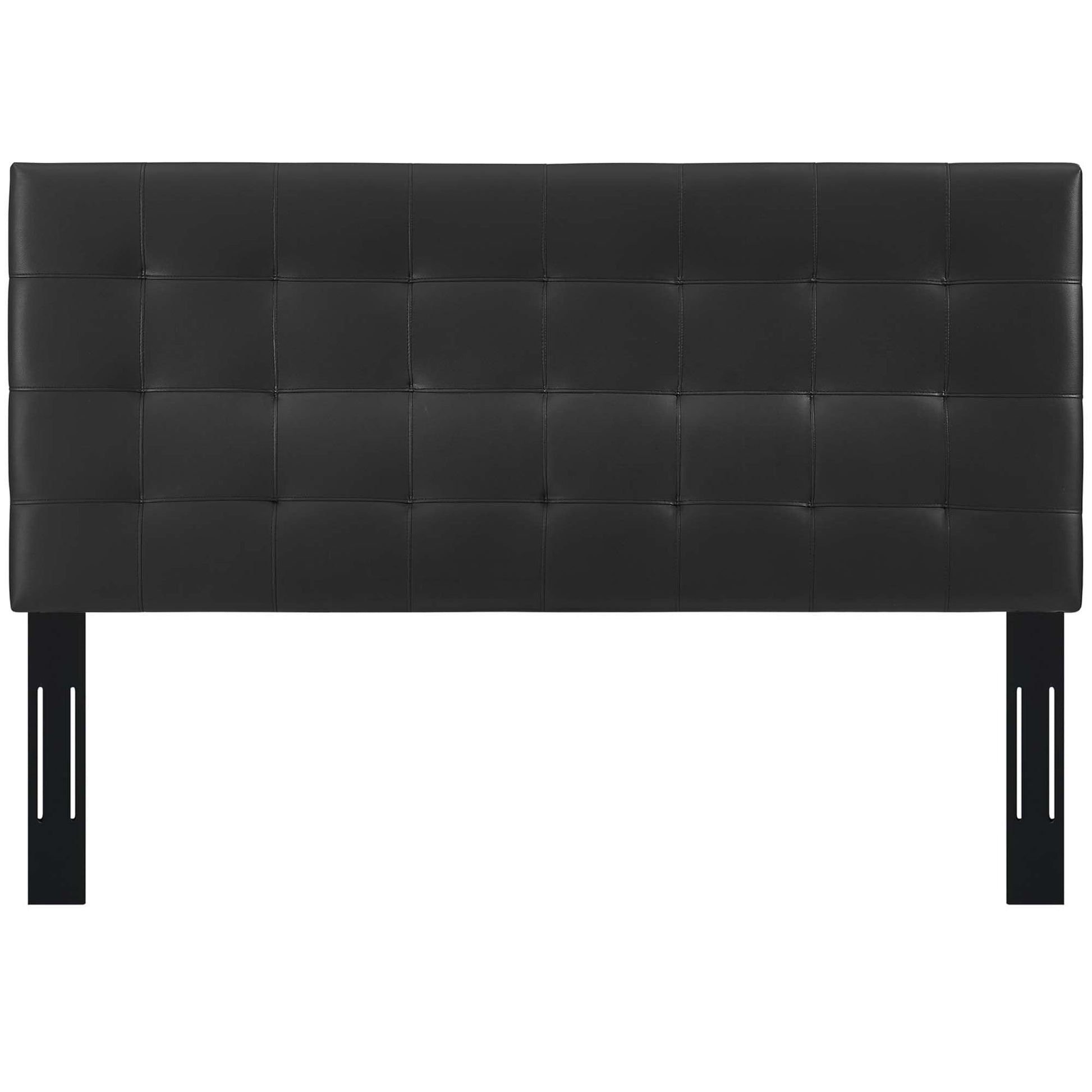 Paisley Tufted Upholstered Faux Leather Headboard