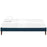 Tessie Fabric Bed Frame with Squared Tapered Legs
