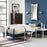Tessie Fabric Bed Frame with Squared Tapered Legs