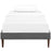 Tessie Fabric Bed Frame with Squared Tapered Legs