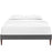 Tessie Fabric Bed Frame with Squared Tapered Legs