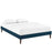 Tessie Fabric Bed Frame with Squared Tapered Legs