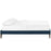 Tessie Fabric Bed Frame with Squared Tapered Legs