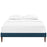 Tessie Fabric Bed Frame with Squared Tapered Legs