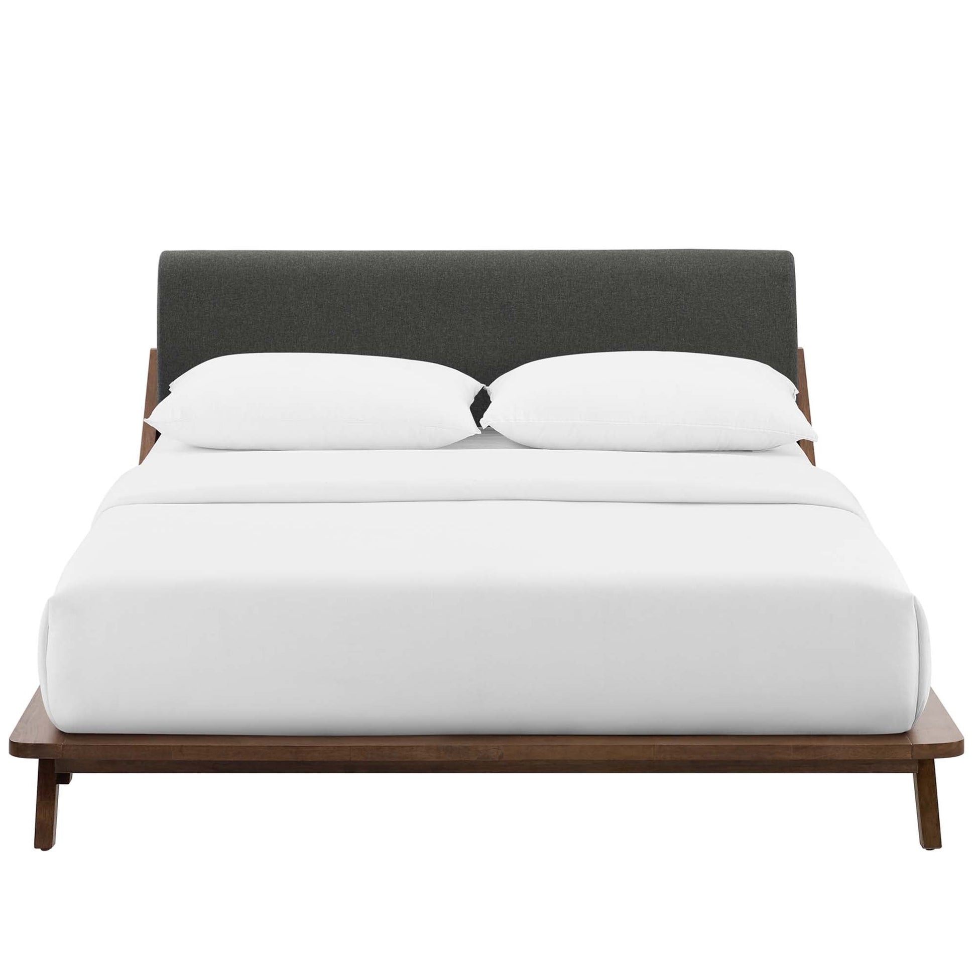 Luella Upholstered Fabric Queen Platform Bed