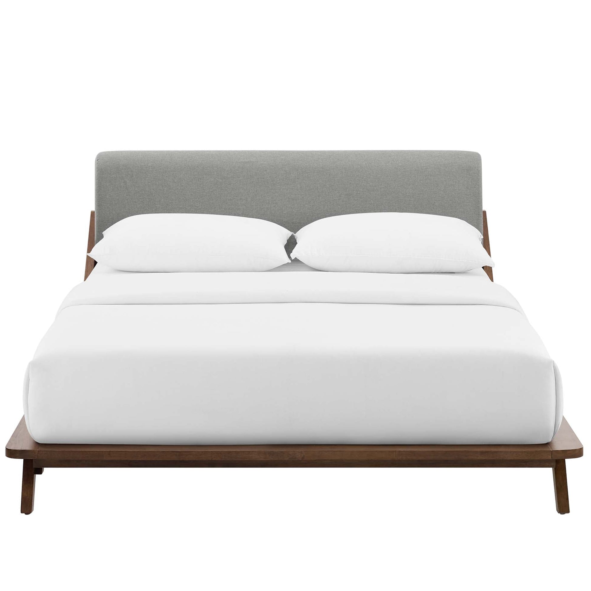 Luella Upholstered Fabric Queen Platform Bed