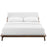 Luella Upholstered Fabric Queen Platform Bed