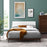 Luella Upholstered Fabric Queen Platform Bed