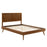 Alana Wood Platform Bed With Splayed Legs