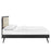 Willow Wood Platform Bed With Splayed Legs