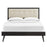 Willow Wood Platform Bed With Splayed Legs