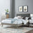 Willow Wood Platform Bed With Splayed Legs