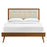 Willow Wood Platform Bed With Splayed Legs