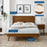 Alana Wood Platform Bed With Splayed Legs