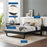 Bridgette Wood Platform Bed With Angular Frame