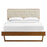 Bridgette Wood Platform Bed With Angular Frame