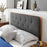 Bridgette Wood Platform Bed With Angular Frame