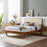 Bridgette Wood Platform Bed With Angular Frame