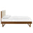 Bridgette Wood Platform Bed With Angular Frame