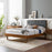 Bridgette Wood Platform Bed With Angular Frame