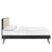 Bridgette Wood Platform Bed With Splayed Legs